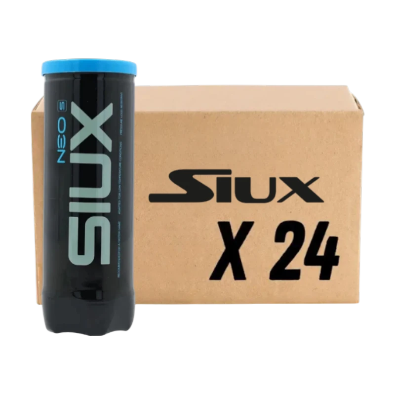 BOX OF 24 TUBES OF SIUX NEO S PADEL BALLS