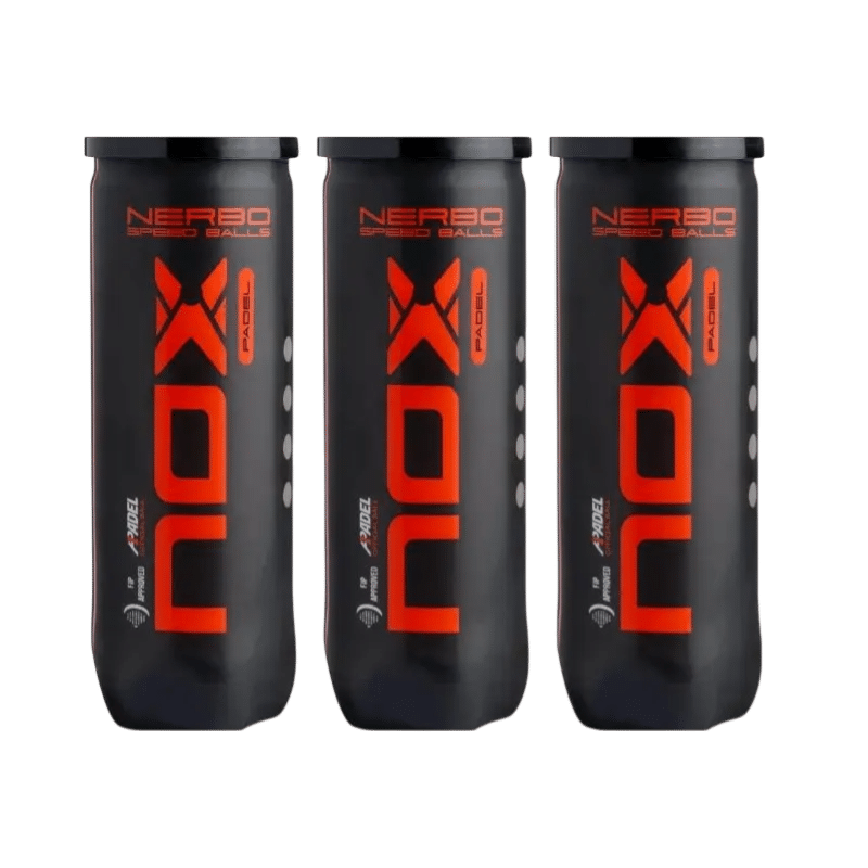 PACK OF 3 NOX NERBO PADEL BALLS TUBES